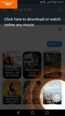 Movie Grab android App screenshot 8